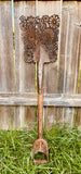 Antique Shovel - Hand Cut - Flower Design