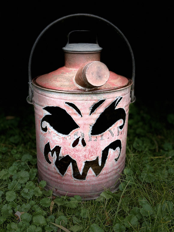 Antique Spooky Jack-o-Lantern Gas Can