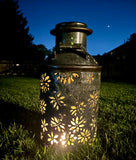 Vintage XL Oil Can Bee and Dragonfly Luminary