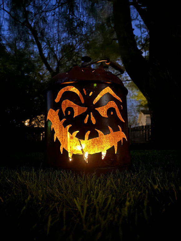 Antique Gas Can Jack-o-Lantern