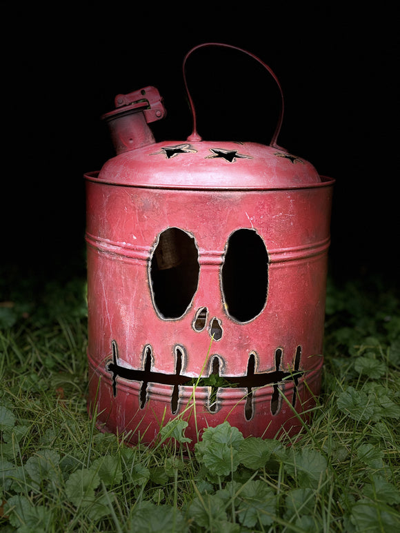 Antique Gas Can Jack-o-Lantern