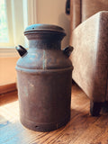 Antique Flower Milk Can