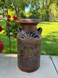 Buzzing Bee Milk Can Vintage Luminary