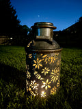 Vintage XL Oil Can Bee and Dragonfly Luminary