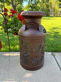 Buzzing Bee Milk Can Vintage Luminary