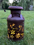 Buzzing Bee Milk Can Vintage Luminary