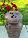 Buzzing Bee Milk Can Vintage Luminary