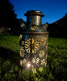 Vintage XL Oil Can Bee and Dragonfly Luminary