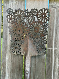 Antique Shovel - Hand Cut - Flower Design