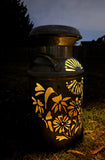 Vintage Milk Can - Flower, Butterfly, and Hummingbird Design