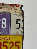 Genuine Illinois License Plate Wall Art