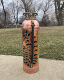 Antique Copper Fire Extinguisher Luminary